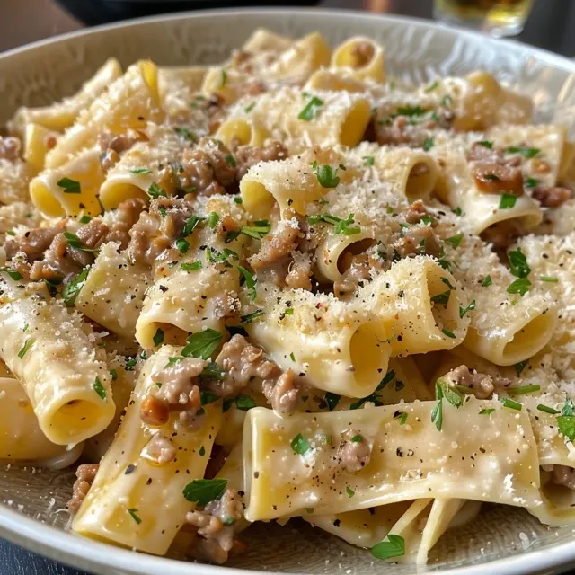 Cremige Pasta mit würzigem Hähnchen – Ein einfaches Rezept für Genuss Eine cremige Pasta mit würzigem Hähnchen und frischen Kräutern.