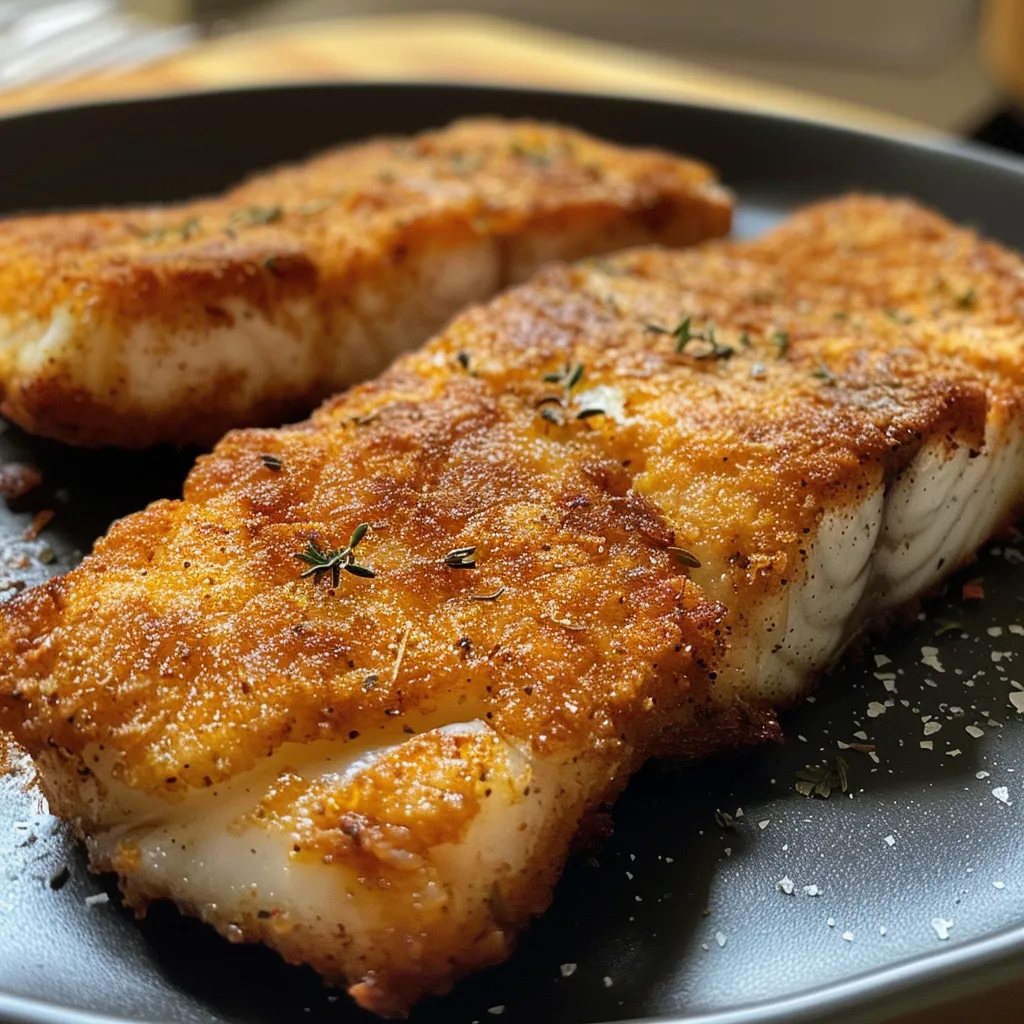 Nahaufnahme von Fischstäbchen, goldbraun und knusprig, aus einem Airfryer.
