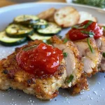 Saftiges Airfryer-Hähnchen mit buntem Gemüse.