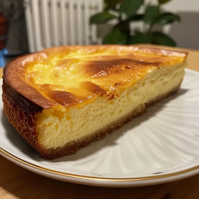 Nahaufnahme eines saftigen Low Carb Käsekuchens von der Seite.