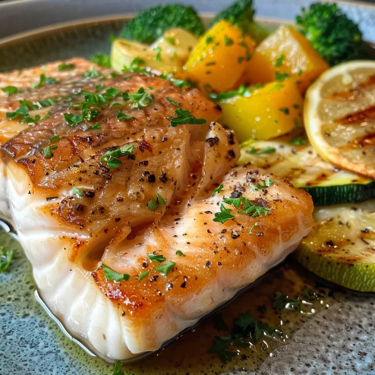 Saftiger Lachs mit buntem Gemüse aus der Heißluftfritteuse in Nahaufnahme.