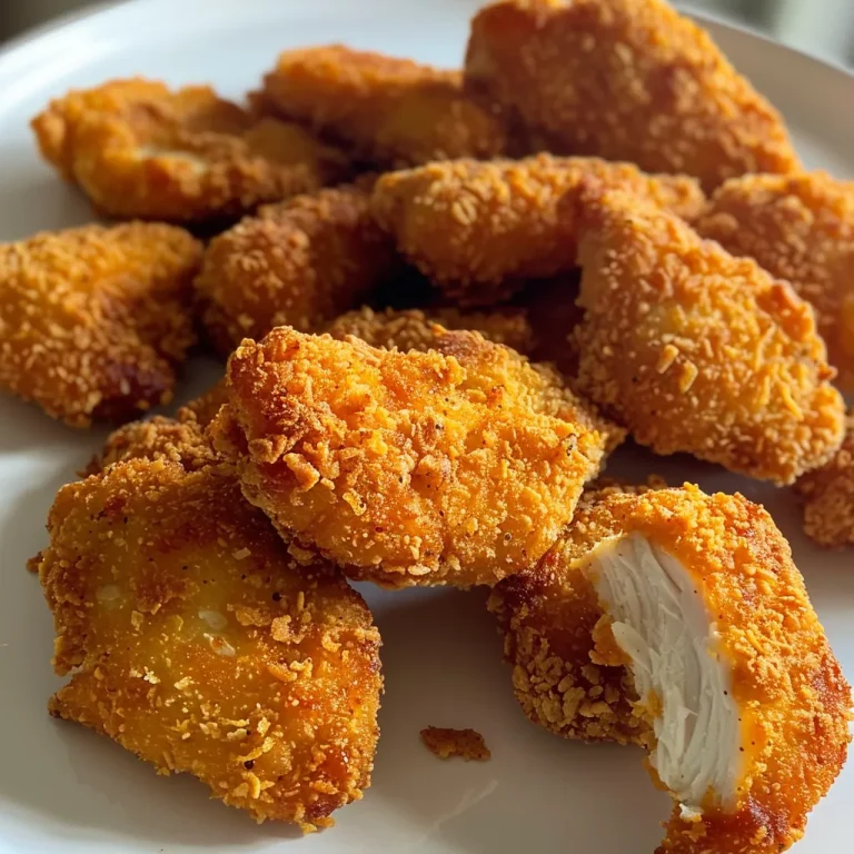 Nuggets de Pollo Bajas en Carbohidratos: Sabores Irresistibles y Sin Complicaciones Saftige Low Carb Hähnchen Nuggets in einer Schale.