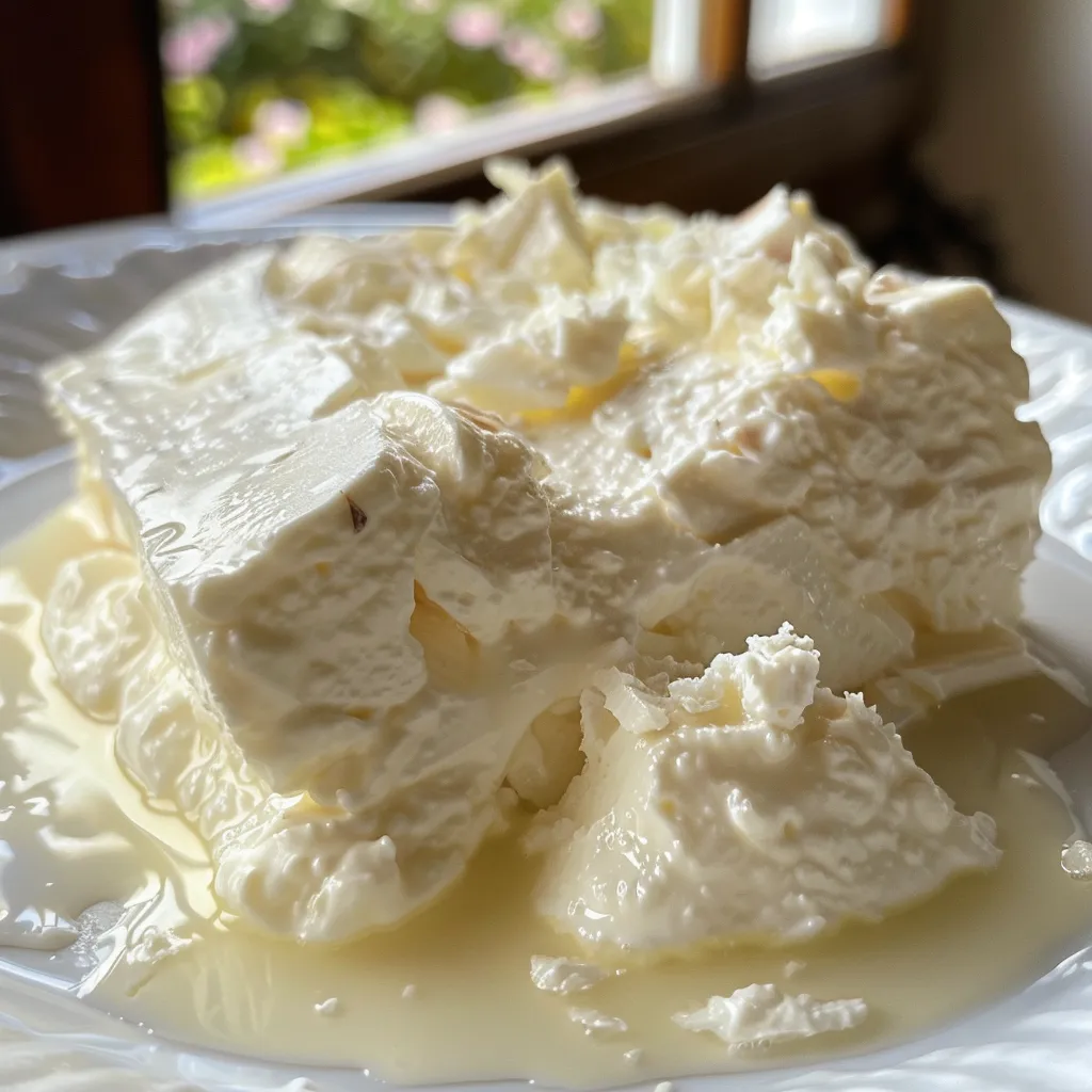Seiteansicht eines glasgefüllten Low-Carb-Desserts mit einer Schicht aus Magerquark und frischer Mango.