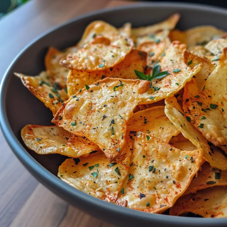 Primer plano de chips bajos en carbohidratos hechos de queso con verduras al lado.