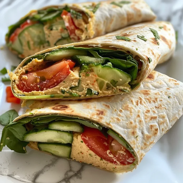 Nahaufnahme eines veganen Hummus-Wraps, gefüllt mit frischem Gemüse und Deli-Scheiben.