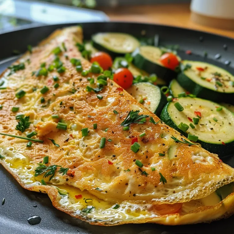 Vista lateral de una tortilla de verduras jugosa con ingredientes frescos.