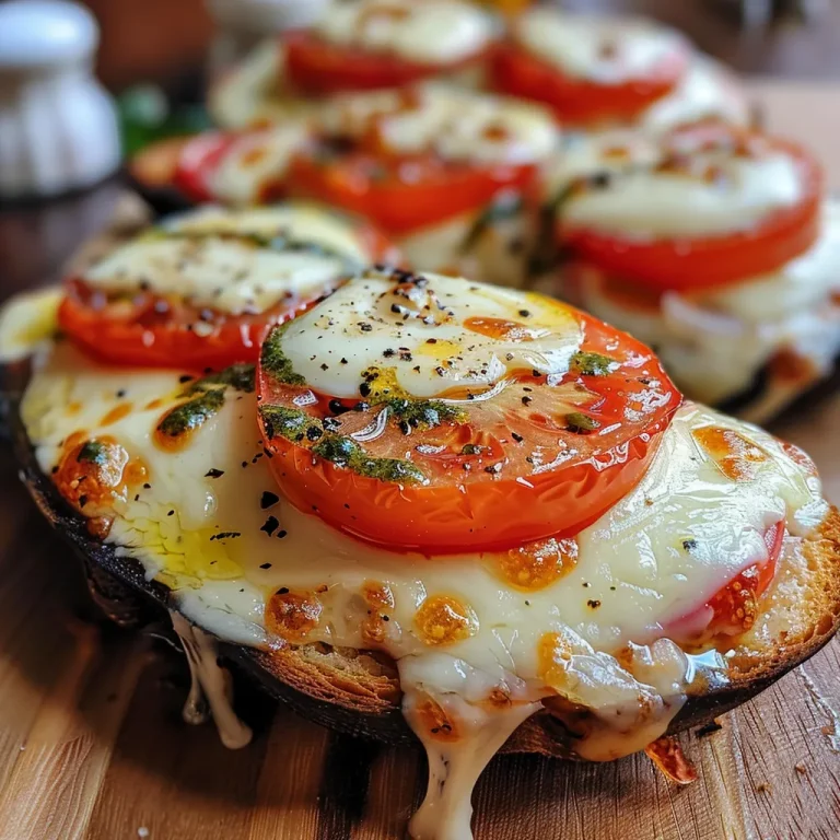 Vista lateral de un plato de Hähnchen Tomate Mozzarella, con ingredientes frescos visibles.