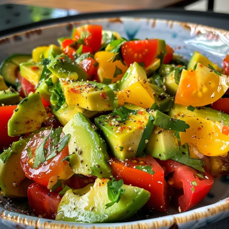 Frischer Mexikanischer Avocado Maissalat – Geschmack, der begeistert! Ensalada mexicana de aguacate con maíz vista lateral, con ingredientes frescos.