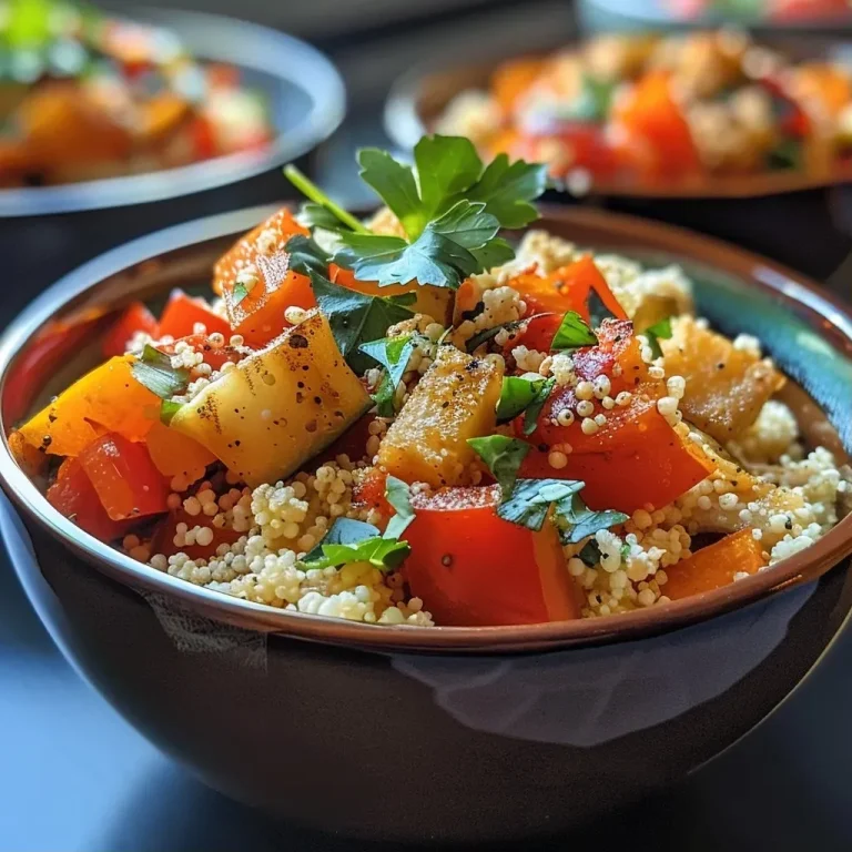 ['A close-up view of a Hähnchen-Couscous bowl topped with fresh vegetables and tzatziki.', 'A side view of a colorful Hähnchen-Couscous bowl filled with grilled chicken, couscous, and tzatziki sauce.', 'Juicy Hähnchen-Couscous bowl with vibrant toppings and a creamy tzatziki dressing displayed in natural light.', 'A detailed shot showing a Hähnchen-Couscous bowl, highlighting grilled chicken pieces and a dollop of tzatziki.']
