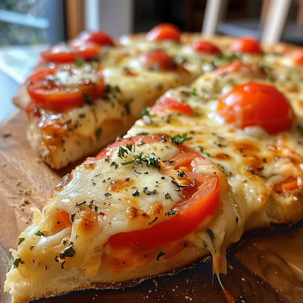 ['Juicy Hähnchenbrust topped with melted cheese and tomatoes.', 'Side view of baked chicken breast with tomato and mozzarella.', 'Close-up of a baked chicken dish featuring tomato and mozzarella.', 'Delicious Hähnchenbrust with fresh basil and tomato layers.']