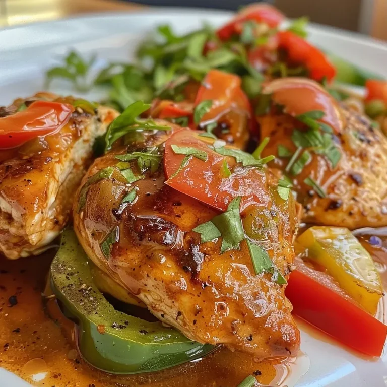 ['Close-up of a creamy Paprika Hähnchen Pfanne with rice, highlighting juicy chicken and colorful peppers.', 'Side view of Paprika Hähnchen Pfanne featuring tender chicken, red bell pepper, and a serving of basmati rice.', 'Juicy Paprika chicken dish served with rice, showcasing a vibrant mix of ingredients in a creamy sauce.', 'Detailed close-up of a delicious Paprika Hähnchen Pfanne, emphasizing rich textures and appetizing colors.']