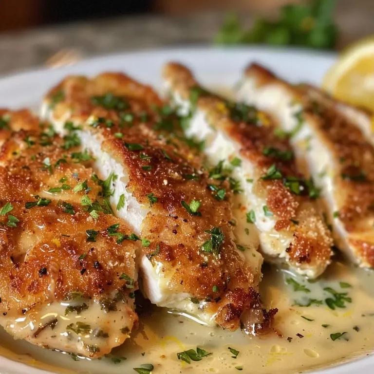 ['Close-up view of juicy Zitronen-Hähnchen with lemon slices and herbs.', 'Side view of a baked lemon chicken dish garnished with herbs.', 'Juicy chicken breast marinated with lemon and herbs, served on a plate.', 'Delicious Zitronen-Hähnchen with garlic and fresh herbs, ready to serve.']